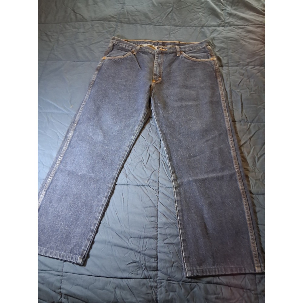 Rustler Jeans Mens 38x29‎ Blue Denim Straight Fit 100% Cotton Classic Pants